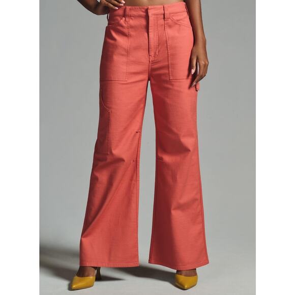 Pilcro by Anthropologie Pants - PILCRO Anthropologie NWT Painter Puddle Carpenter Wide Leg High Waist Pants 30